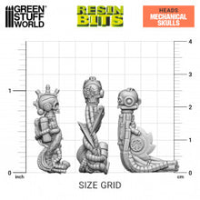 Load image into Gallery viewer, Resin Bits - Mechanical Skulls 1:48 scale