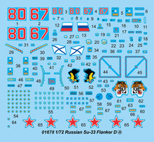 Load image into Gallery viewer, Russian Su-33 Flanker D with flight deck 1:72