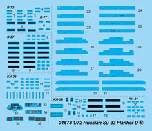 Load image into Gallery viewer, Russian Su-33 Flanker D with flight deck 1:72