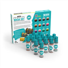 Load image into Gallery viewer, AK Master Acrylic Wash Set