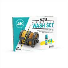 Load image into Gallery viewer, AK Master Acrylic Wash Set
