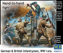 Load image into Gallery viewer, Hand to Hand Fight, German and British Infantrymen, WWI era 1:35