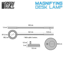 Load image into Gallery viewer, Magnifying Desk Lamp - Darth Black