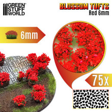 Load image into Gallery viewer, Blossom TUFTS - 6mm self-adhesive - ORANGE Flowers
