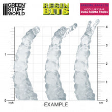 Load image into Gallery viewer, Dual Smoke Trails - Special Effects Resin Set 1/48 scale