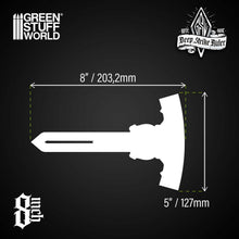 Load image into Gallery viewer, Deep Strike Ruler Template 8" - Fluor Orange