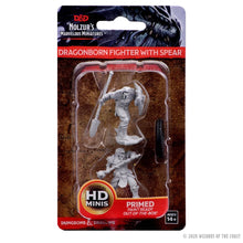 Load image into Gallery viewer, D&D Nolzur's Marvelous Miniatures: Dragonborn Male Fighter with Spear