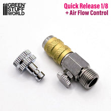 Load image into Gallery viewer, QuickRelease Adaptor with Air Flow Control 1/8