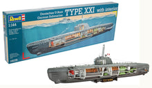 Load image into Gallery viewer, U-Boat Type XXI, with Interior, 1:144