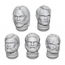 Load image into Gallery viewer, Resin Bits - Space Soldier Hero Heads 1/48 scale
