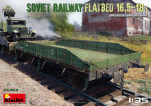 Load image into Gallery viewer, Soviet Railway Flatbed 16,5-18t 1:35
