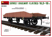 Load image into Gallery viewer, Soviet Railway Flatbed 16,5-18t 1:35
