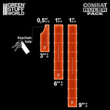 Load image into Gallery viewer, WTC Rulers - Fluorescent Orange (x3)
