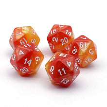 Load image into Gallery viewer, 5x D20 20mm Dice - Orange
