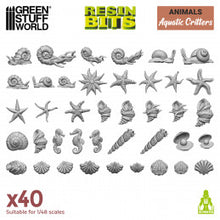Load image into Gallery viewer, Resin Bits - Aquatic Critters 1/48 scale
