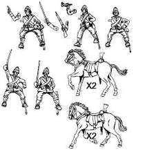 Load image into Gallery viewer, Colonial British Dragoons 1:72 scale
