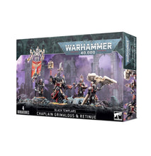 Load image into Gallery viewer, Space Marines : Black Templars : Chaplain Grimaldus &amp; Retinue
