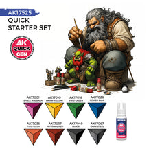 Load image into Gallery viewer, Quick Starter Set (8 Quick Gen + 1 Medium + 1 Free Brush)
