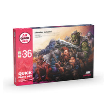 Load image into Gallery viewer, Quick Paint Set - 36 Quick Gen Colors (+2 Free Brushes)
