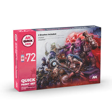 Load image into Gallery viewer, Quick Paint Set 72 Quick Gen Colors (72 x 18ml) (+2 Medium 18ml +2 Free Brushes)
