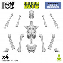 Load image into Gallery viewer, Resin Bits - Human Skeletons 1/35 scale
