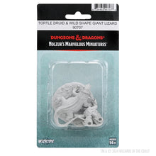 Load image into Gallery viewer, D&amp;D Nolzurs Marvelous Miniatures: Tortle Druid &amp; Wild Shape Giant Lizard -  Wave 24
