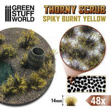 Load image into Gallery viewer, Thorny Spiky Scrub- 14mm self-adhesive - Burnt Yellow
