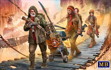 Load image into Gallery viewer, Post-apocalyptic series. The Last Bridge. Kit No. 7. Dogs of the Apocalypse 1:24
