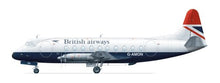 Load image into Gallery viewer, Vickers Viscount 700 - British Airways (laser decals + silk-screened extras) 1:144
