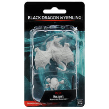 Load image into Gallery viewer, D&amp;D Nolzurs Marvelous Miniatures: Black Dragon  Wyrmling - Wave 10
