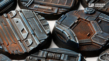 Load image into Gallery viewer, Spaceship Corridor Bases - Round 40mm (x5)
