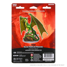 Load image into Gallery viewer, D&amp;D Nolzur's Marvelous Miniatures: Young Emerald Dragon
