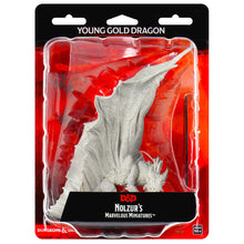 Load image into Gallery viewer, D&amp;D Nolzurs Marvelous Miniatures: Young Gold Dragon
